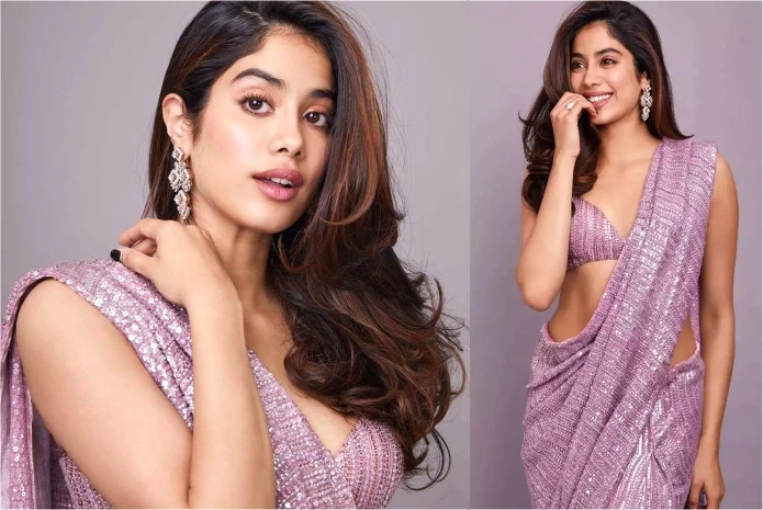 Janhvi Kapoor in sequin saree