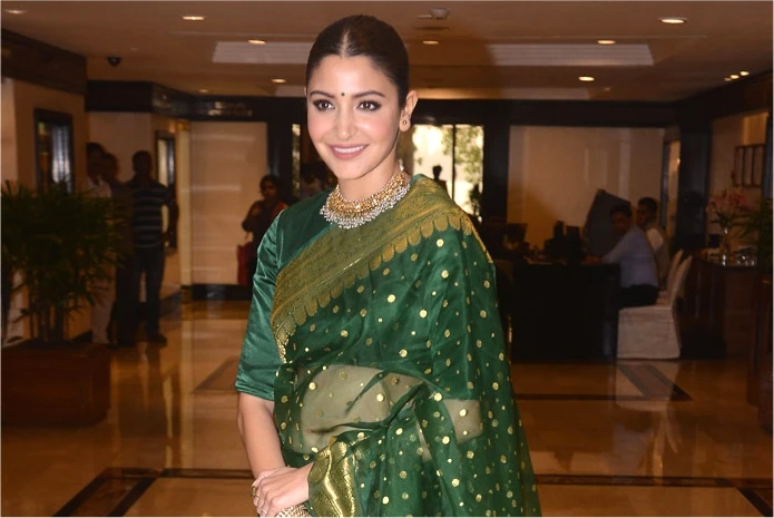 Anushka Sharma: Bollywood actress in silk saree