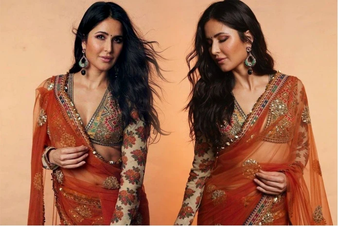 Katrina Kaif in Bandhani saree