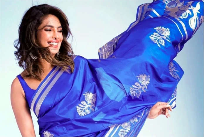 Priyanka Chopra: Bollywood actress in silk saree