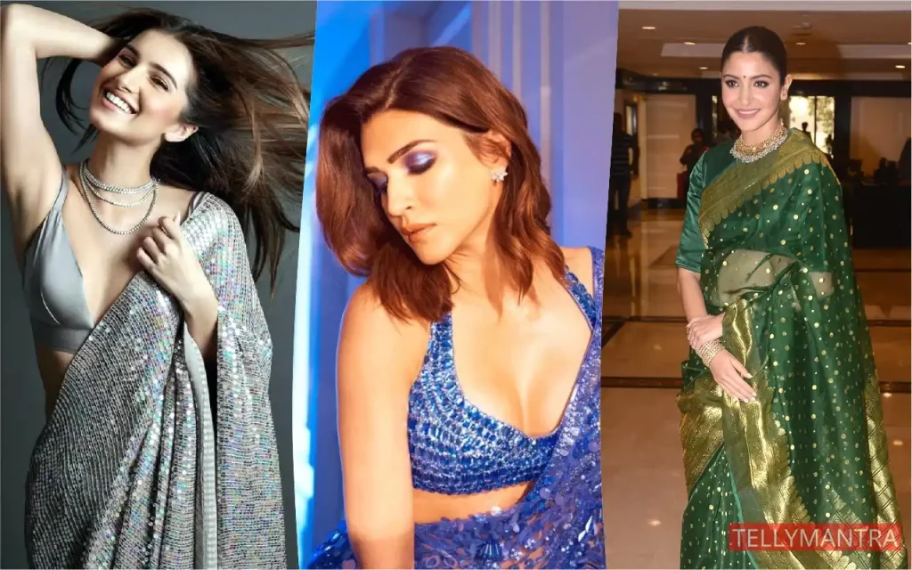 popular Bollywood actress in saree looks