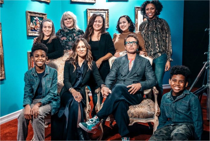 robert downey jr family photo